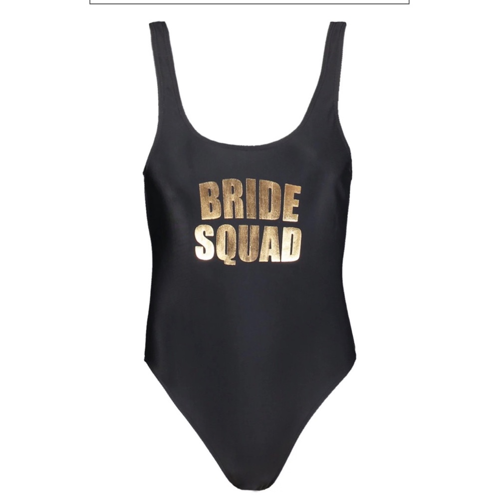 BRIDE SQUAD bathing suit